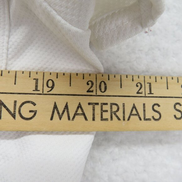 Columbia Shirt Womens Size Large White Titanium Golf Tennis 1/4 Snap V Neck - Picture 8 of 9